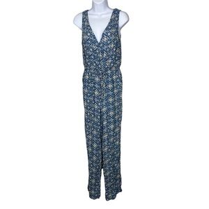 FATFACE Blue Floral Printed Jumpsuit 4